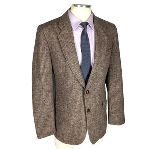 38L Wicklow County Ireland Mens Vintage 2 Button Pure Wool Blazer Sport Coat